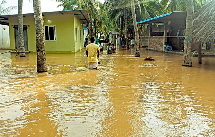 Godavari Impact on many villages in West Godavari district