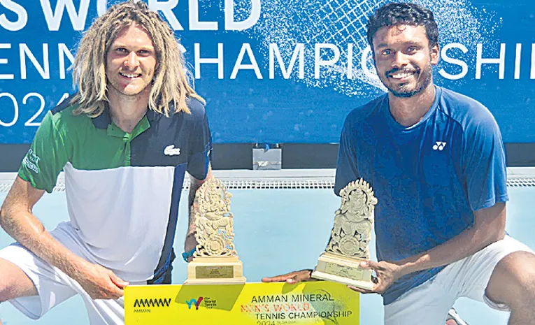 Seventh doubles title in Saikarthik's account