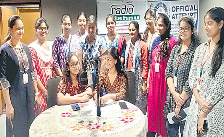 Bhimavaram Radio Jockeys Break Guinnes Record For Longest Show