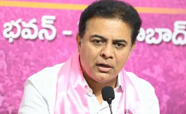 KTR Slams Congress Govt For Rajiv Gandhi statue At Secretariat