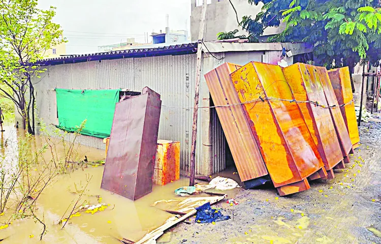 Severe damage to plywood industries in flooded areas in Vijayawada