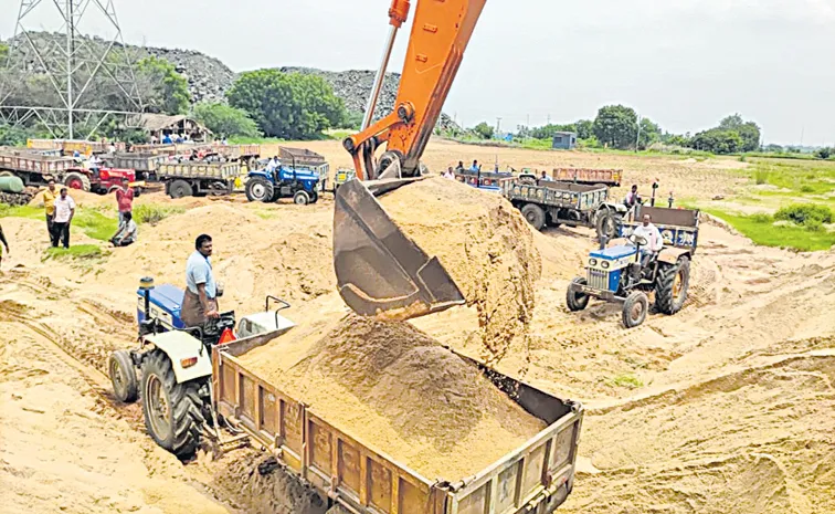 Six slabs for sand transportation charges