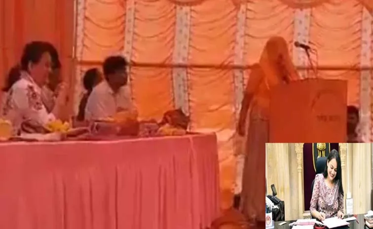 Woman Sarpanch Speech In Fluent English Before Tina Dabi Reaction Goes Viral