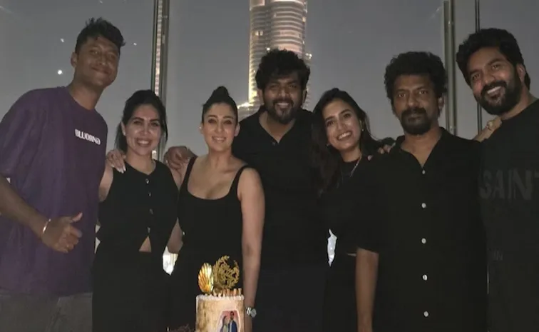 Nayanthara Celebrates husband Vignesh Shivan birthday in Dubai