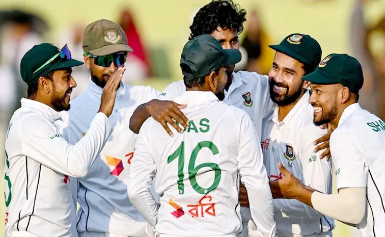 Pak Vs Ban 2nd Test Pakistan Bowled Out For 172 Ban Need 185 Runs To Win