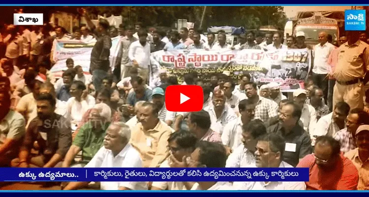 Visakha Steel Plant Workers Call For Statewide Protest Movement