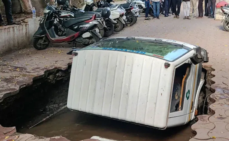 Video: Tanker Swallowed By Road That Caved Within Seconds In Pune