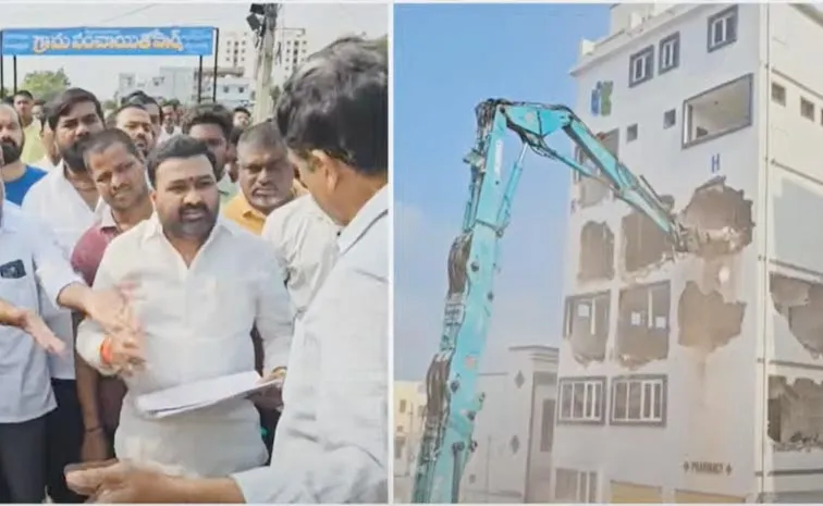 HYDRA Demolish Illegal Constructions At Kukatpally Nallacheruvu