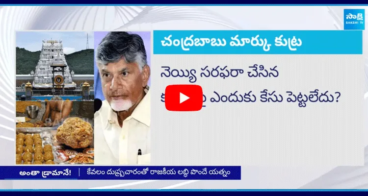 Chandrababu Drama On Tirumala Laddu Prasadam Controversy