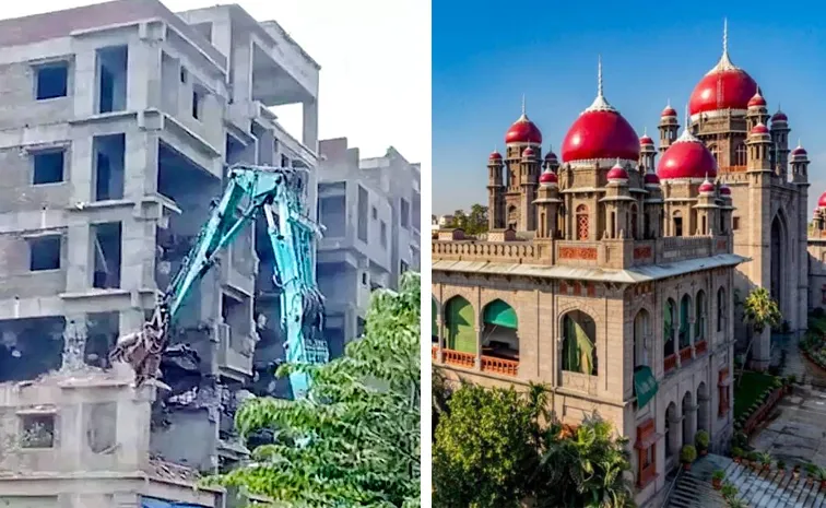 Telangana HC Stay On HYDRA Durgam Cheruvu Demolition