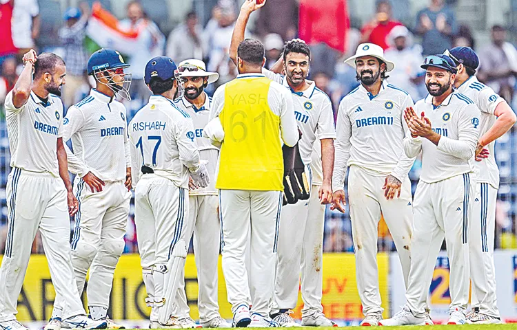 India won the first test