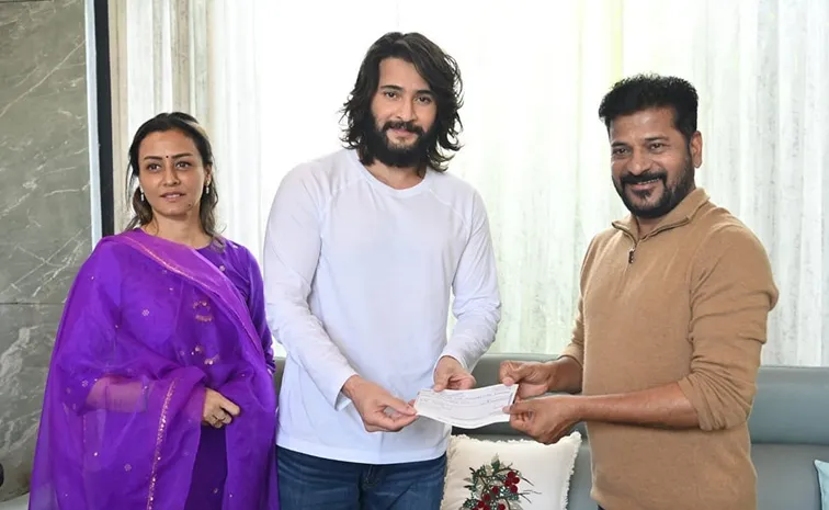 Mahesh Babu Met Revanth Reddy For Donation Look Viral