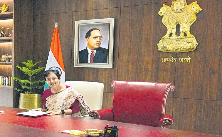 Atishi Marlena took charge as Delhi eighth Chief Minister