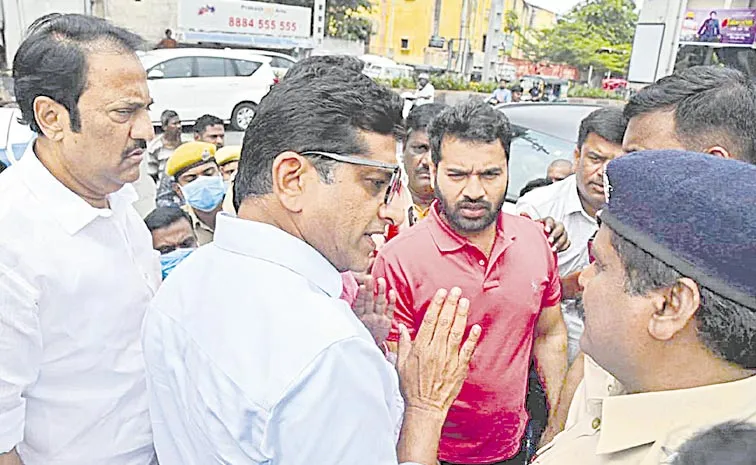 BRS fact finding committee members arrested at Gandhi Hospital in Hyderabad