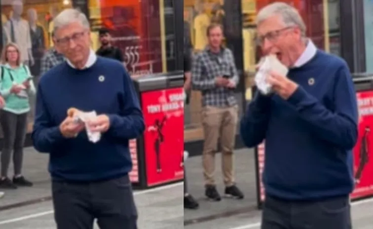 Bill Gates Spotted Enjoying Hotdog From NYC Street Vendor11