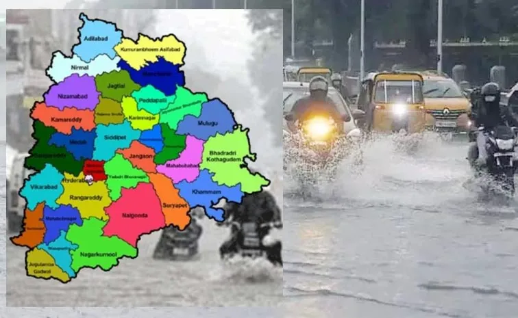 Heavy Rain Forecast To Many Districts In Telangana