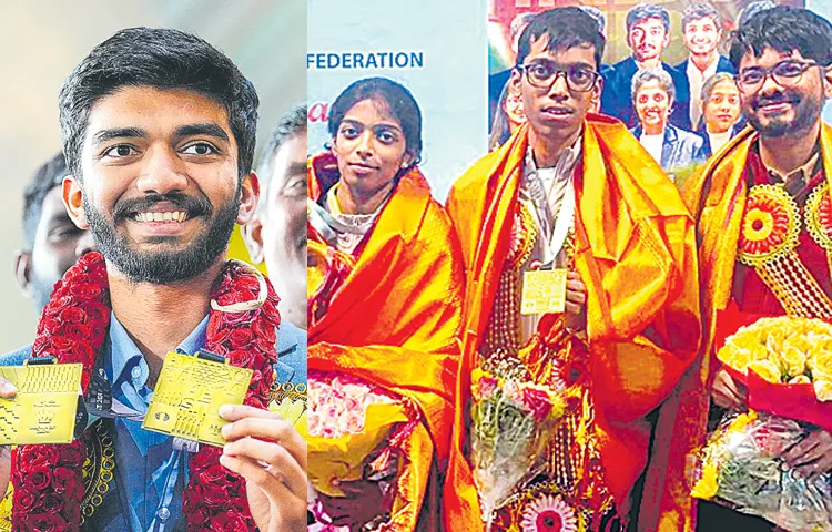 Brahmaratham for the chess winners who reached India