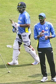 Team India Cricketers Busy In Practice Before Second Test Against Bangladesh10