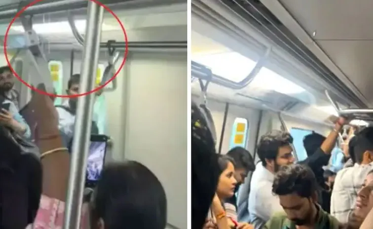 Rain in Mumbai Metro Shocking Video