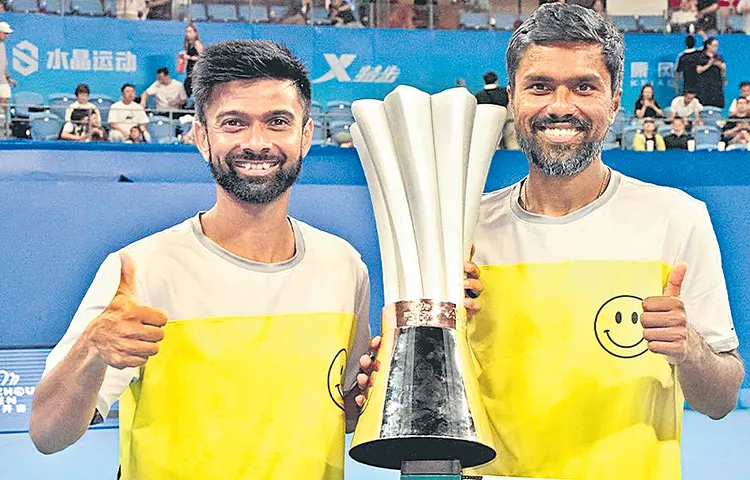 Indian tennis player Vijay Sundar Prashanth won the title