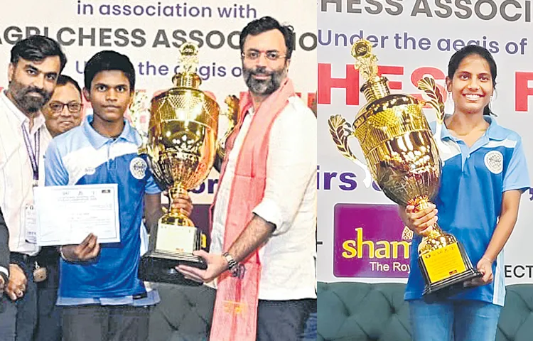 Telangana players in National Junior Chess Championship