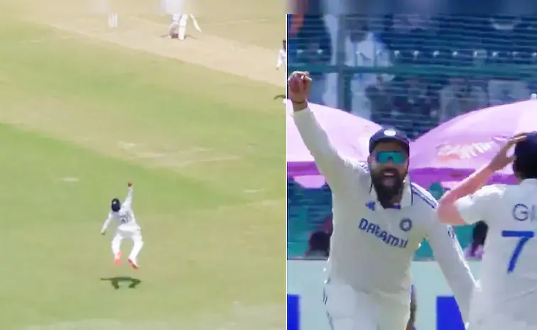 Rohit Sharma Plucks One Handed Scorcher Team India Players In Disbelief Video