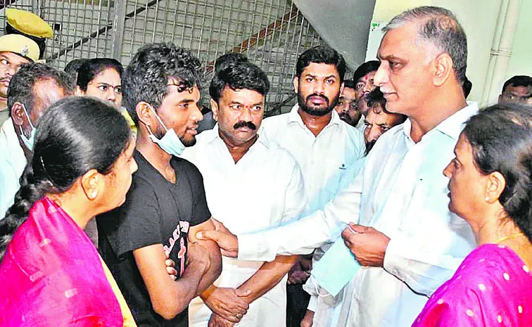 Harish Rao Serious On Congress Govt Over Jainoor Incident