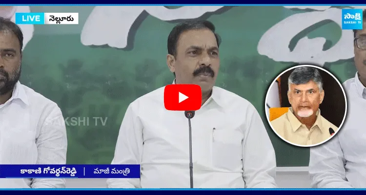 Ex Minister Kakani Govardhan Reddy Satires On Chandrababu