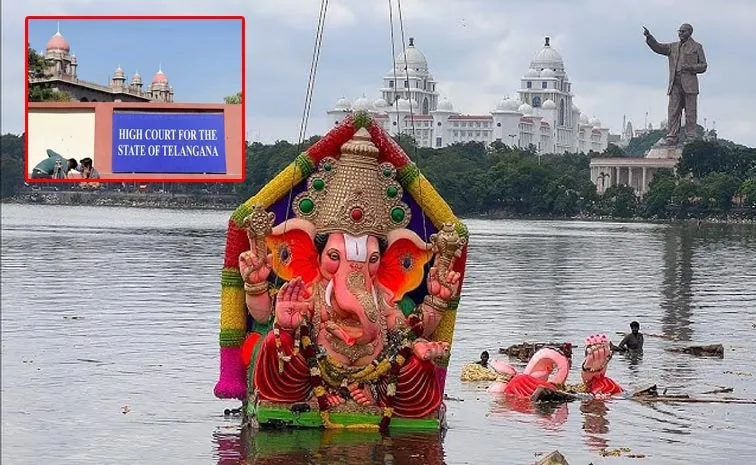 Petition Filed In High Court Over Ganesh Immersion In Hussain Sagar