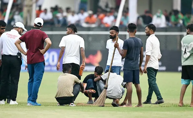 Afg vs NZ One Off Test Noida Day 1 Washed Out No Balls Bowled