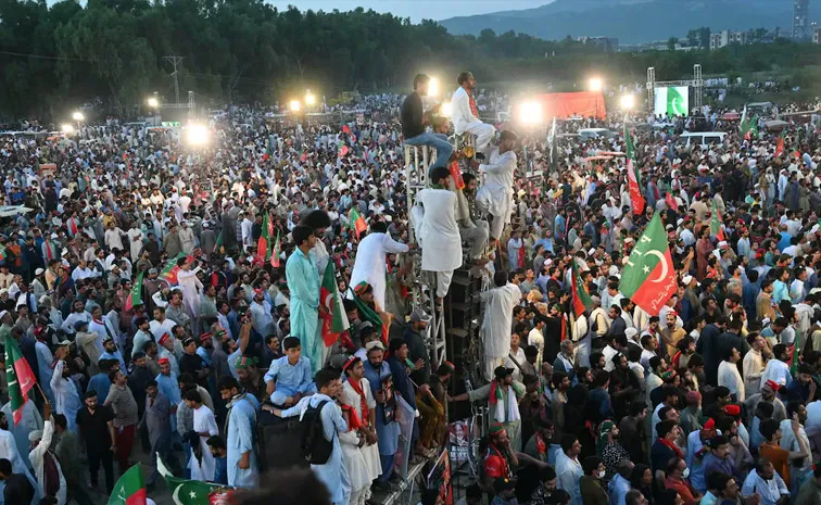 Imran Khan's Party Stage Rally In Islamabad