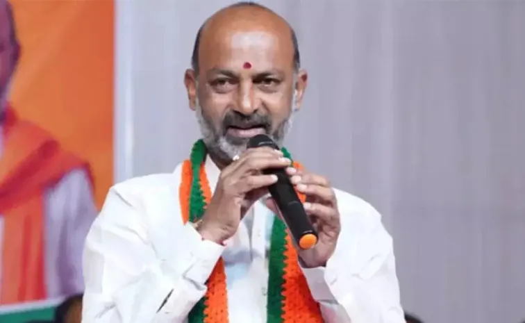 Bandi Sanjay Slams KCR and Congress Over Hydra In Karimnagar