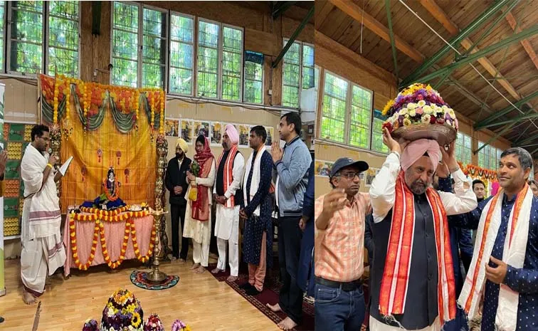 Telangana Association Of Germany Organized 11th Bathukamma Event In Berlin