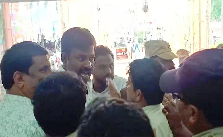 High tension at Eluru liquor shop lottery, Chintamaneni cadre overaction