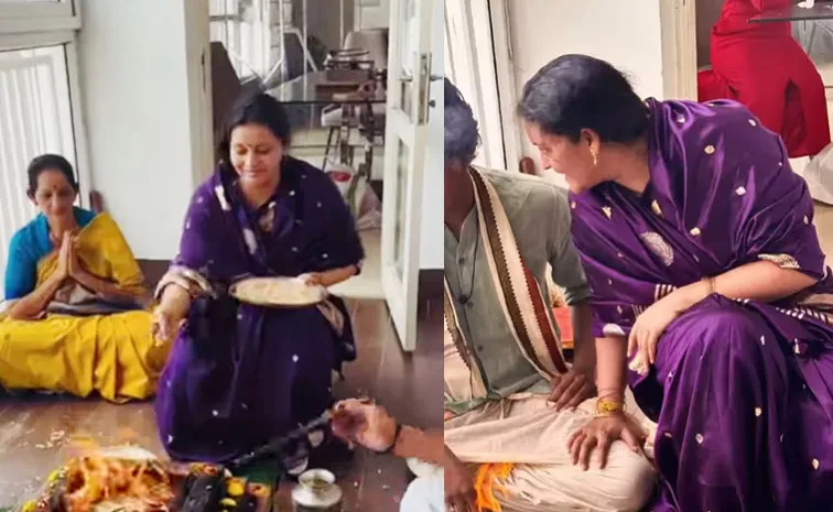 Renu Desai Did Ganapathi, Chandi Homam at Her Home