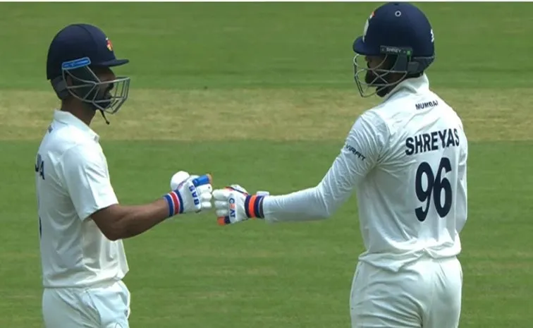 Ajinkya Rahane And Sarfaraz Khan spotless batting save Mumbai