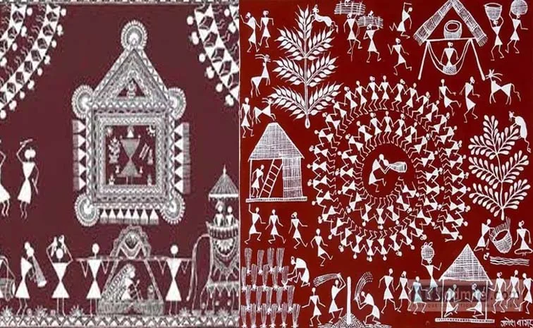 Ancient Traditional Savara Tribal Painting In Andhrapradesh