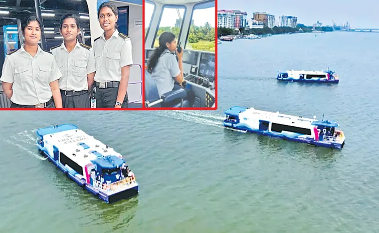 Kochi Water Metro first women trainee pilot-trio is sailing into history