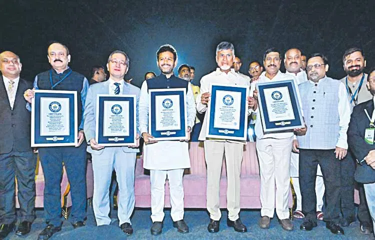 CM Chandrababu at the inauguration of Drones Summit