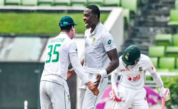 BAN vs SA 1st Test: Rabada Sends Mushfiqur Rahim Middle Stump For A Cartwheel With A Lethal In Swinger