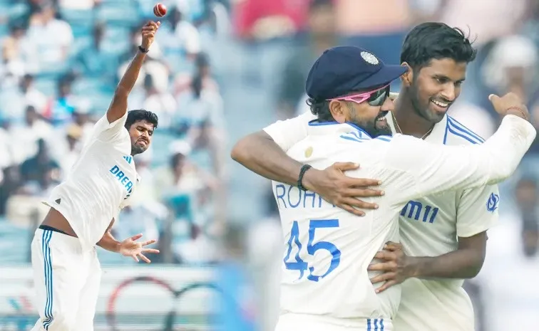 Washington Sundar Takes 7 Wickets, India bowls New Zealand out for 259