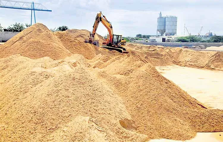 80 lakh tonnes of sand stored by the previous government has been destroyed