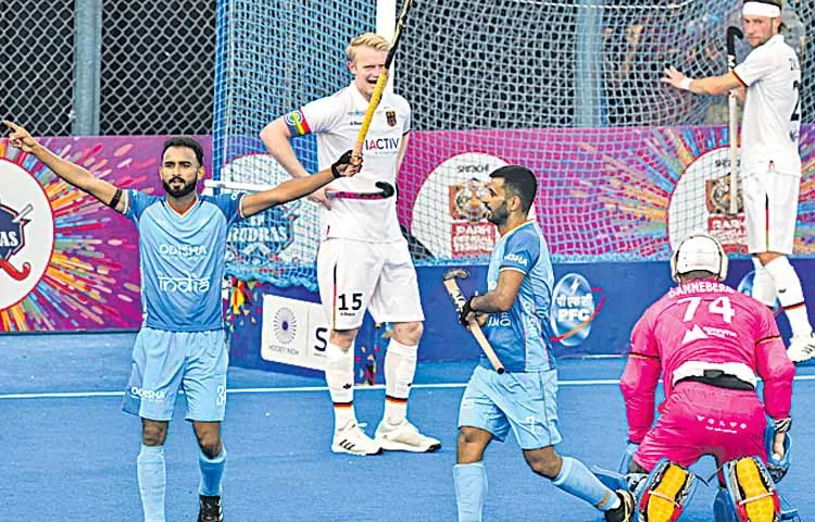 India shocks Germany