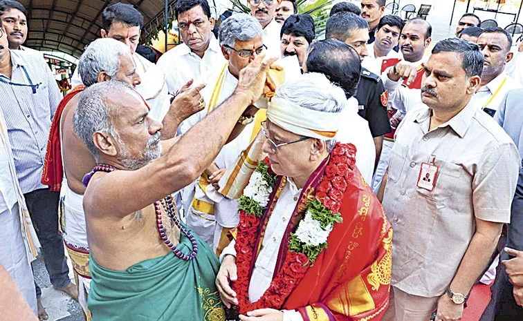 governor Jishnu Dev Varma visit in khammam district