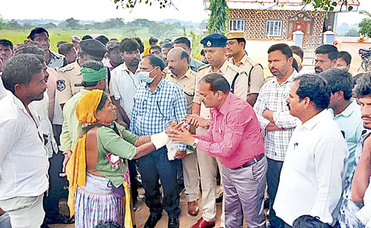 Tension during public hearing on Pharma Village in Telangana Vikarabad district