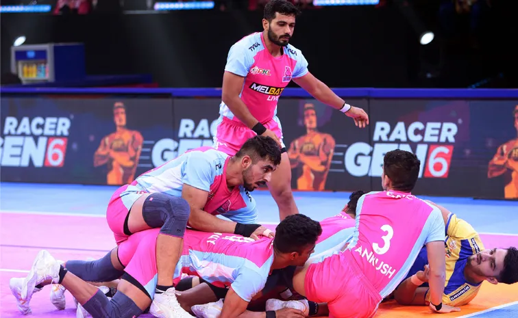 Pro Kabaddi League 2024: Pink Panthers And Tamil Thalaivas Match Tied