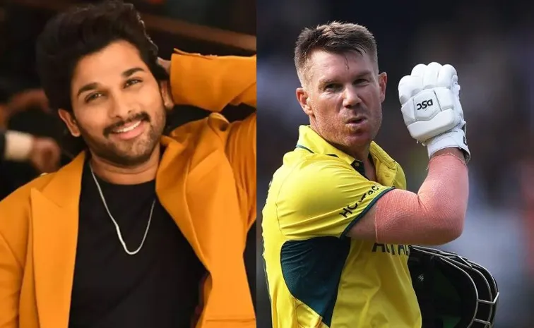 Allu Arjun Birthday Wishes To David Warner