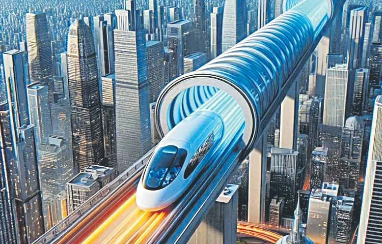 Research on hyperloop technology train services at IIT Thaiyur campus