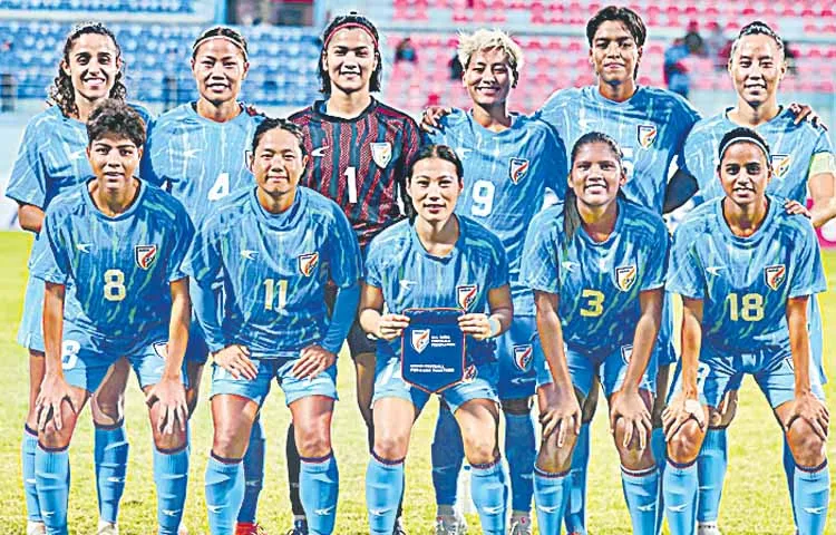 India lost in senior womens football championship