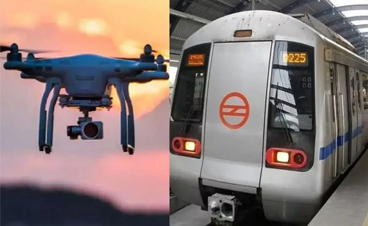 Drone Seen on Blue Line